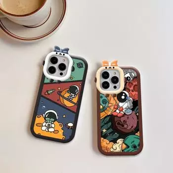 Чехол для телефона с рисунком астронавта, чехол для телефона с линзами монстров, мягкий защитный чехол для OPPO Realme OPPO A15