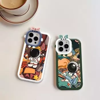 Чехол для телефона с рисунком астронавта, чехол для телефона с линзами монстров, мягкий защитный чехол для OPPO Realme OPPO A15