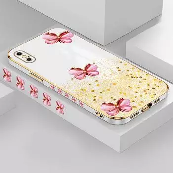 Чехол для телефона с рисунком бабочки для iPhone 11 12 13 14 Pro Max Samsung Galaxy Xiaomi Mi Redmi Note Oneplus Infinix Tecno мягкий чехол iPhone 11 Pro Max ярко-зеленый