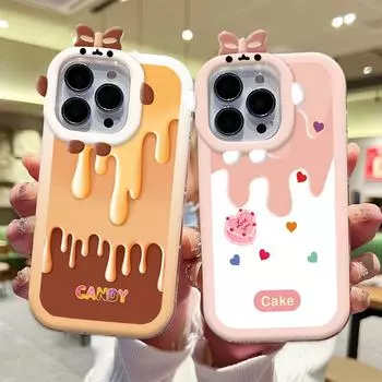 Чехол для телефона с рисунком десерта и изображением монстра, мягкий защитный чехол для телефона с линзами для Xiaomi Redmi Redmi 10