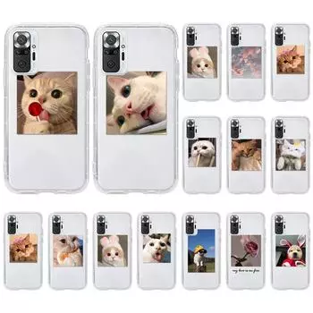 Чехол для телефона с рисунком для Xiaomi Redmi 9C 9A 9 8A 10X Redmi Note 11 Pro 11T 8T 8 9 7 Pro 9T 9S 7S 10S K30 K30S прозрачный чехол для телефона с рисунком кошки