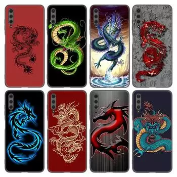 Чехол для телефона с рисунком дракона для Huawei Honor 7A 8A 9X 20 Pro 8 10X Lite 7S 8C 8S 8X 9A 9C 10i 20i 30i 20E 20S, мягкий черный чехол из ТПУ Honor 20E