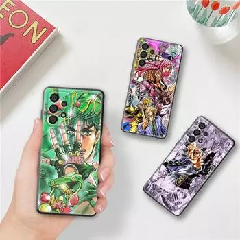 Чехол для телефона с рисунком «Джоджо Джозеф Джостар» для Samsung A73 A72 A71 A53 A52 A51 A42 A33 A32 A23 A22 A21S A13 A12 A03 A02, черный Samsung A31