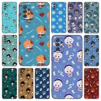 Чехол для телефона с рисунком Genshin Impact для Samsung Galaxy A21 A30 A50 A52 S A13 A22 A32 A33 A53 A73 5G A11 A12 A31 A51 A70 A71 A72 Samsung A11