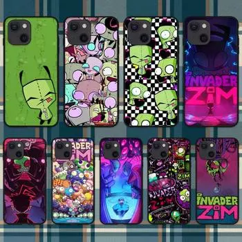 Чехол для телефона с рисунком Invader Zim для iPhone 11 12 Mini 13 14 Pro XS Max X 8 7 6s Plus SE XR Shell iPhone11