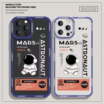 Чехол для телефона с рисунком из мягкой резины, чехол для телефона с полным покрытием, дизайн защиты камеры, противоударный чехол для iPhone, Huawei, Honor, Xiaomi, Redmi, Samsung Huawei P Smart 2021