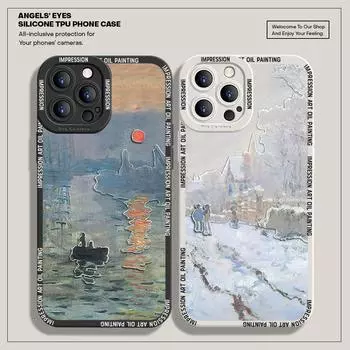 Чехол для телефона с рисунком из мягкой резины, чехол для телефона с полным покрытием, дизайн защиты камеры, противоударный чехол для iPhone, Huawei, Honor, Xiaomi, Redmi, Samsung Huawei P Smart 2021