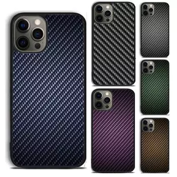 Чехол для телефона с рисунком из углеродного волокна для iPhone 5 6 7 8 Plus X XR XS SE2020 Apple 11 12 13 mini Pro Max Galaxy S10 S20 iPhone 5 5S SE