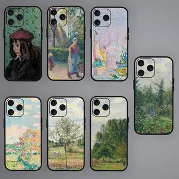 Чехол для телефона с рисунком Камиллы Писсарро для Samsung S20 S21 S22 S23 S24 Note 20 4G 5G Plus Ultra Black Soft Shell SamsungS20plus5G