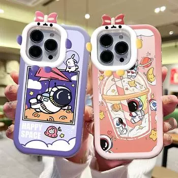 Чехол для телефона с рисунком космонавта и изображением монстра, мягкий защитный чехол для телефона с линзами монстра для Xiaomi Redmi Redmi 10