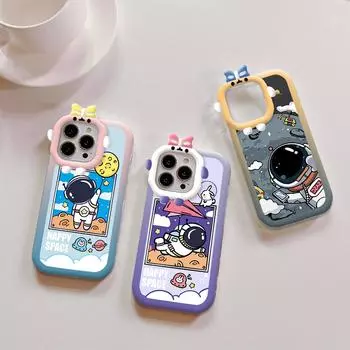 Чехол для телефона с рисунком космонавта и изображением монстра, мягкий защитный чехол для телефона с линзами для Samsung Samsung A02S