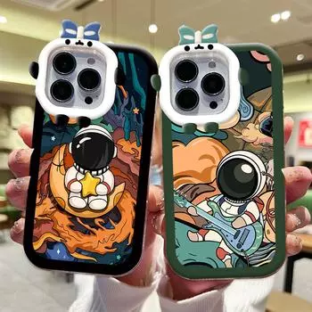 Чехол для телефона с рисунком космонавта и изображением монстра, мягкий защитный чехол для телефона с линзами монстра для Xiaomi Redmi Redmi 10