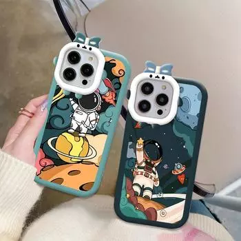 Чехол для телефона с рисунком космонавта и изображением монстра, мягкий защитный чехол для телефона с линзами для Vivo Vivo S1