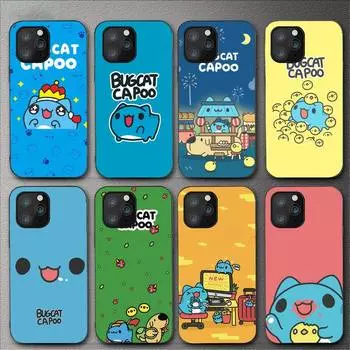 Чехол для телефона с рисунком кота Bugcat Capoo для Iphone 11 12 Mini 13 14 Pro Xs Max X 8 7 6s Plus 5 Se Xr Shell iPhoneXR