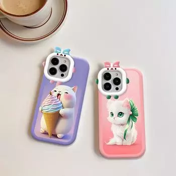 Чехол для телефона с рисунком кота с изображением монстра, мягкий защитный чехол для телефона с линзами для OPPO Realme OPPO A15