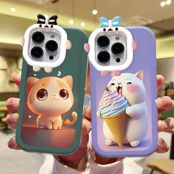 Чехол для телефона с рисунком кота с изображением монстра, мягкий защитный чехол для телефона с линзами для Samsung Samsung A02S