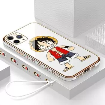 Чехол для телефона с рисунком Луффи для iPhone 11, 13, 15, Samsung Galaxy A52, Xiaomi Redmi 12C Note 10 Pro, Oneplus, мягкие чехлы для смартфонов iPhone 11 Pro Max ярко-зеленый