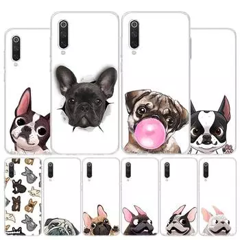 Чехол для телефона с рисунком мопса, французского бульдога, чехол для телефона Xiaomi Redmi Note 10 Pro Max 10S 9 9S 9T 8 8T 11T 11S 11 5G 11E 7 6 5 4X Coq Redmi Note 10S