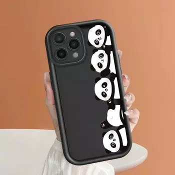 Чехол для телефона с рисунком мультяшной панды для iPhone Samsung Galaxy Xiaomi Redmi POCO HUAWEI Honor, противоударный резиновый мягкий гибкий чехол iPhone 6S