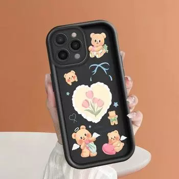 Чехол для телефона с рисунком мультяшных медведей для iPhone Samsung Galaxy Xiaomi Redmi POCO HUAWEI Honor, противоударный, резиновый, мягкий, гибкий чехол Redmi Note 11S