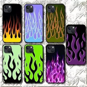 Чехол для телефона с рисунком огня и пламенем для iPhone Samsung Galaxy Redmi Xiaomi Oppo OnePlus Note SA 7 8 9 10 11 12 13 14 20 21 22 23 53 54 Pro Plus Ultra iPhone 6 or 6S