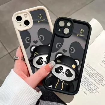 Чехол для телефона с рисунком панды для iPhone Samsung Galaxy Xiaomi Redmi POCO HUAWEI Honor, противоударный, резиновый, мягкий, гибкий чехол iPhone 13