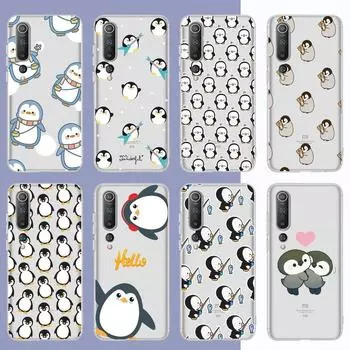 Чехол для телефона с рисунком пингвина каваи для Samsung S 20 21 22 23 для Redmi Note7 8 9 10 для Huawei P20 30 40 прозрачный чехол Samsung S23 5G