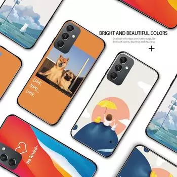 Чехол для телефона с рисунком, противоударный, мягкий силиконовый защитный чехол из ТПУ для телефона Samsung, чехол Samsung A01