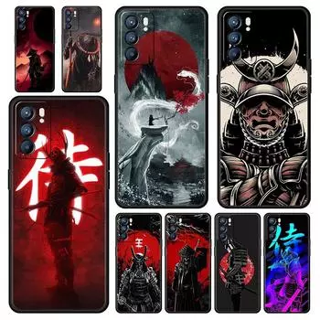 Чехол для телефона с рисунком японского самурая для Oppo A54 A53 A52 A9 2020 A15 A95 A16 A76 A74 A12 Find X5 Reno7 Reno6 Pro Plus 5G Cover Oppo A54 5G