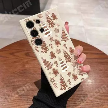 Чехол для телефона с рисунком рождественской елки для Samsung Galaxy S25 S24 S23 Ultra S22 Plus S20 FE A15 A35 A55 A54 A50 A51 A71 A72 A73 S25