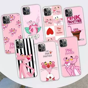 Чехол для телефона с рисунком «Розовая пантера» для Apple iPhone 11 12 13 14 Pro 7 XR X XS Max 6 6S 8 Plus + Mini 5 SE, мягкий чехол с принтом iPhone 11