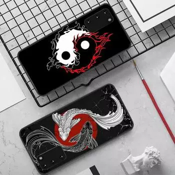 Чехол для телефона с рисунком рыбы-дракона Инь-Янь для Samsung S10 21 20 9 8 plus lite S20 UlTRA 7edge Samsung S6