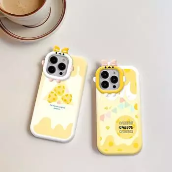 Чехол для телефона с рисунком сыра и изображением монстра, мягкий защитный чехол для телефона с линзами монстра для OPPO Realme OPPO A15