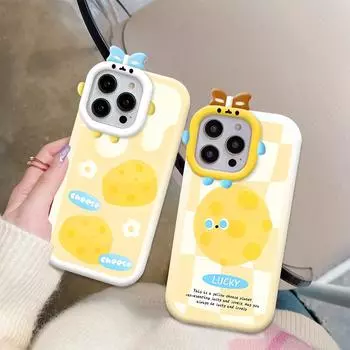 Чехол для телефона с рисунком сыра и изображением монстра, мягкий защитный чехол для телефона с линзами монстра для Vivo Vivo S1