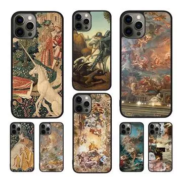 Чехол для телефона с рисунком в стиле Ренессанс для iPhone 11 12 13 14 Pro Max mini XR XS SE 2020 6 7 8 Plus Samsung S21 S22 Coque Fundas iPhone 6plus