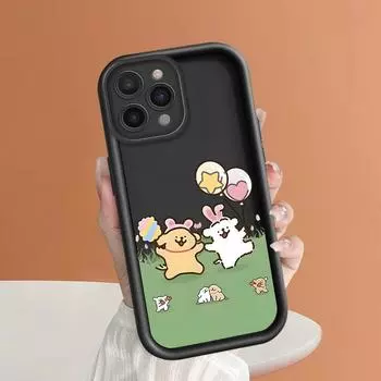 Чехол для телефона с рисунком в виде мультяшных собак и воздушных шаров для iPhone Samsung Galaxy Xiaomi Redmi POCO HUAWEI Honor, противоударный, резиновый, мягкий, гибкий чехол Redmi 9C