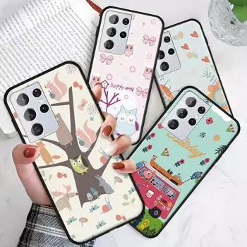 Чехол для телефона с рисунком животных из серии «Прекрасная сова, лиса, медведь, белка» Redmi 10