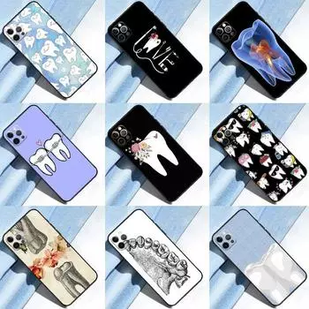 Чехол для телефона с рисунком зуба стоматолога для iPhone 14 Pro Max XS X XR Чехол для iPhone 13 12 Mini 11 Pro Max 7 8 Plus iPhone 6 6s