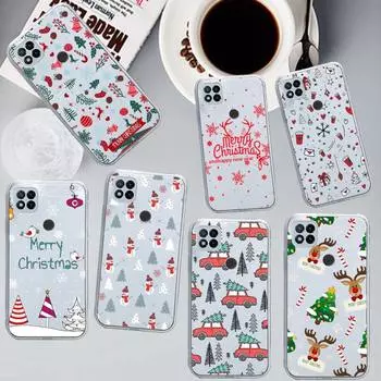 Чехол для телефона с рождественским оленем и новогодними подарками, прозрачный чехол для Xiaomi redmi note xf poco 10 11 9 7 8 3 his E pro, чехол redmi note 8