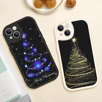 Чехол для телефона с рождественской елкой и оленем для Iphone 14 13 11 12 Pro MAX 13 12 MiNi 7 8plus 14 13 11PRO X XS 12 11 XR Чехлы из овечьей кожи 13 pro max