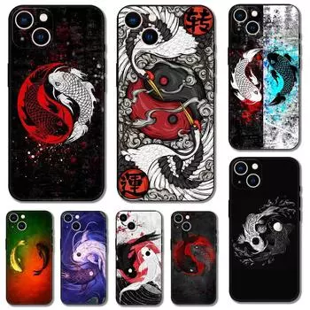 Чехол для телефона с рыбкой Тай-Чи для iPhone Samsung Galaxy Redmi Xiaomi Oppo OnePlus Note SA 7 8 9 10 11 12 13 14 20 21 22 23 53 54 Pro Max Plus Ultra iPhone 6 or 6S