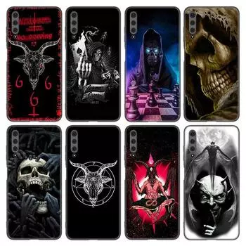 Чехол для телефона с сатанинским страшным черепом для Huawei Honor 7A 8A 9X 20 Pro 8 10X Lite 7S 8C 8S 8X 9A 9C 10i 20i 30i 20E 20S, черный чехол Honor 7A (5.45 inch)