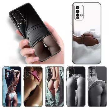 Чехол для телефона с сексуальной задницей для женщин и девочек для Xiaomi Redmi Note 11 10 9 8 Pro 11T 5G 10T 10S 9S 9T 9i 9C 9A 8T, мягкий черный чехол из ТПУ Redmi Note 11T 5G