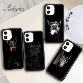 Чехол для телефона с собакой-доберманом «Друг животного» для iPhone 11 12 13 14 Pro Max mini XR XS SE 2020 6S 7 8 Plus Samsung Galaxy S21 S22 iPhone 6plus