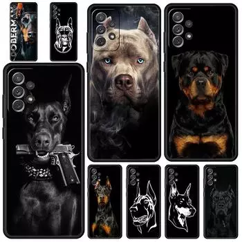 Чехол для телефона с собакой Pitbull для Samsung Galaxy A13 A51 A71 A21S A12 A11 A31 A41 A23 A53 A73 A52 A32 5G A03S A01, силиконовый чехол Samsung A52 5G