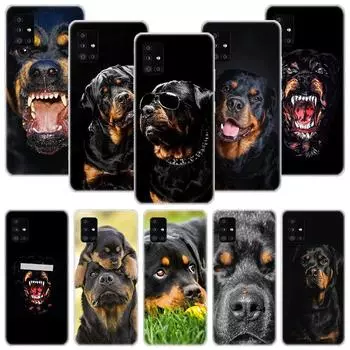 Чехол для телефона с собакой-ротвейлером для Samsung Galaxy A12 A22 A32 A42 A52 A72 A51 A71 5G A41 A31 A21 A02S M12 M21 M31 M30S Fundas Samsung A12 5G