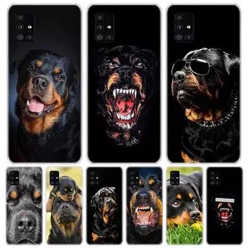 Чехол для телефона с собакой-ротвейлером для Samsung Galaxy A50 A70 A40 A30 A20S A10 Note 20 Ultra 10 Lite 9 8 A6 A8 Plus A7 A9 + чехол Cas Samsung A70