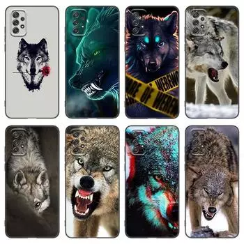 Чехол для телефона с свирепым животным волком для Samsung Galaxy A21 A30 A50 A52 S A13 A22 A32 4G A23 A33 A53 A73 5G A12 A31 A51 A70 A71 A72 Samsung A22 4G