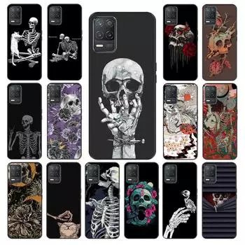 Чехол для телефона с татуировкой черепа и скелета для OPPO Realme GT 2 Pro X2 Pro XT C25S 8 7 6 Pro 6i GT Master C3 C21 C21Y C11 X3 SuperZoom Realme 6 Pro