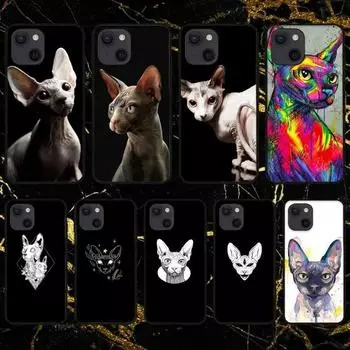 Чехол для телефона с татуировкой Сфинкс и котом для iPhone Samsung Galaxy Redmi Xiaomi Oppo OnePlus Note SA 7 8 9 10 11 12 13 14 20 21 22 23 53 54 Pro Max Plus Ultra iPhone 6 or 6S